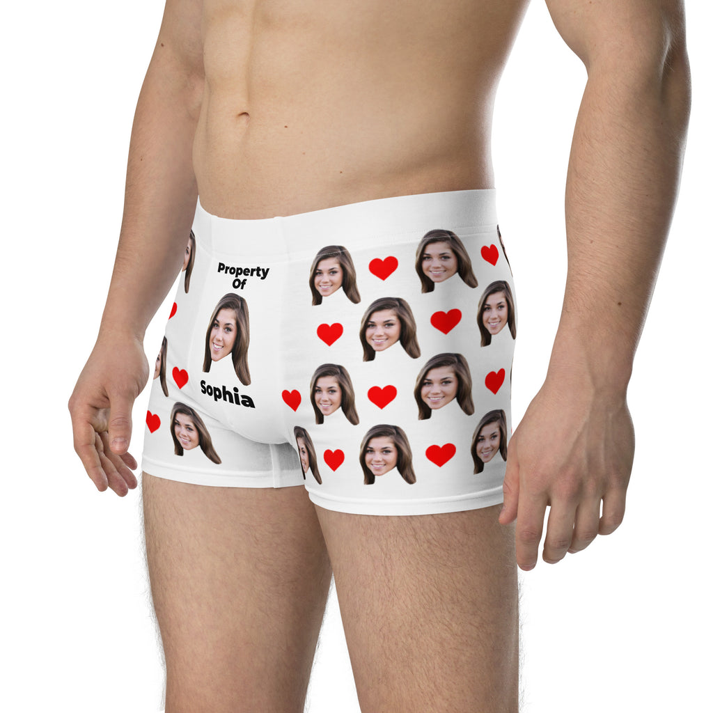 Personalized Face Boxers WIth Text