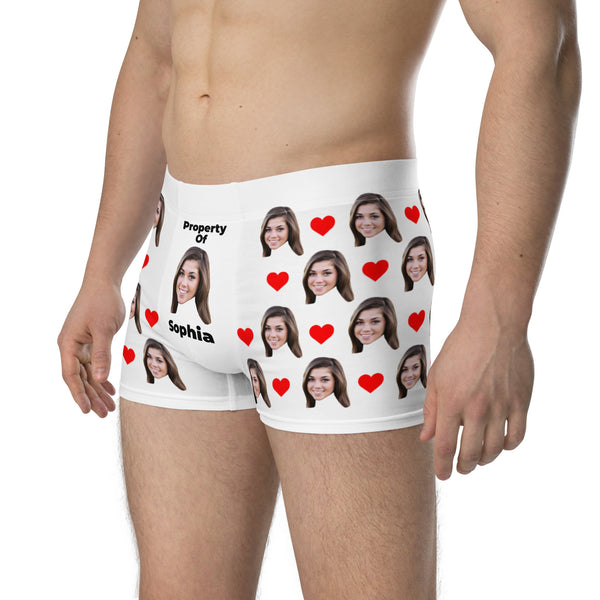 Personalized Face Boxers WIth Text