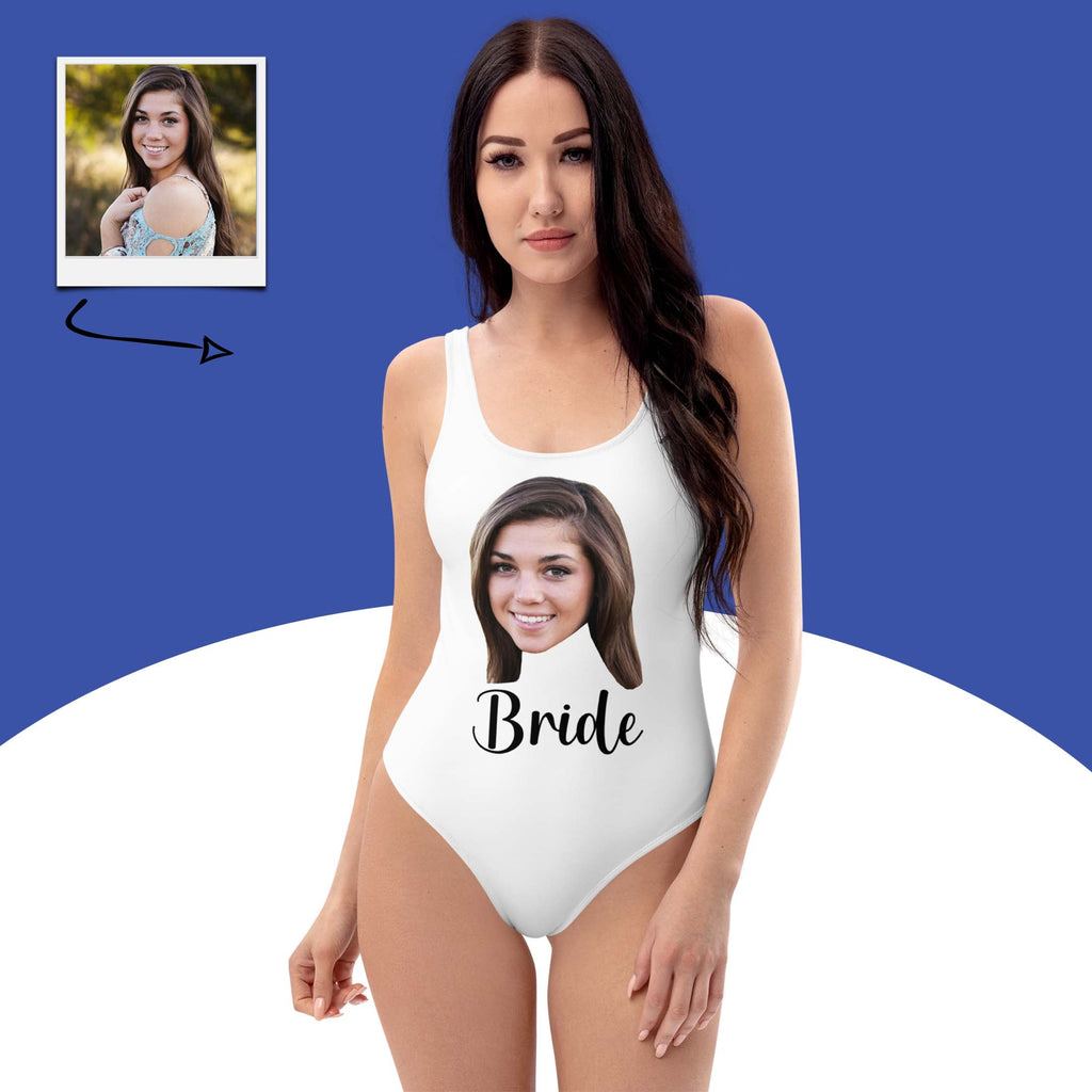 Custom Face Bride Swimsuit