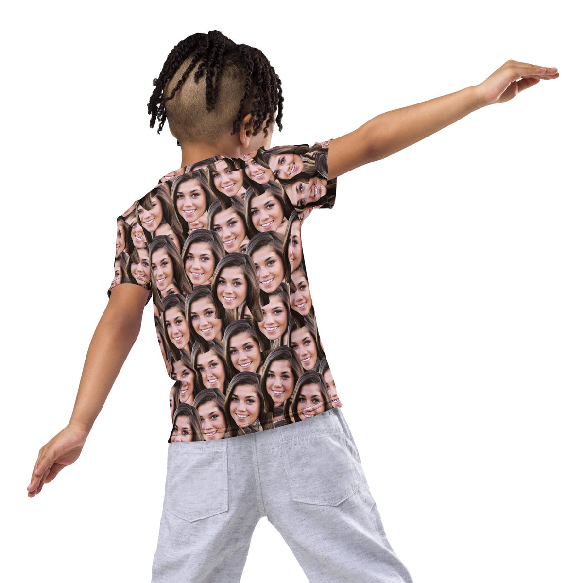 Custom Face Mash Kids T-Shirt