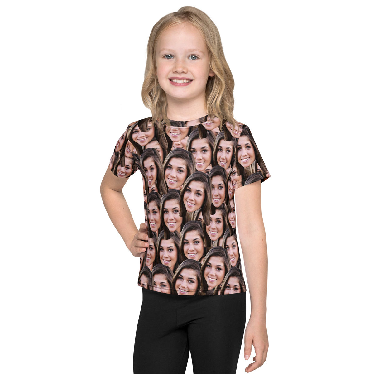 Custom Face Mash Kids T-Shirt