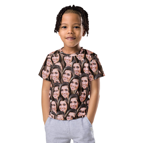 Custom Face Mash Kids T-Shirt