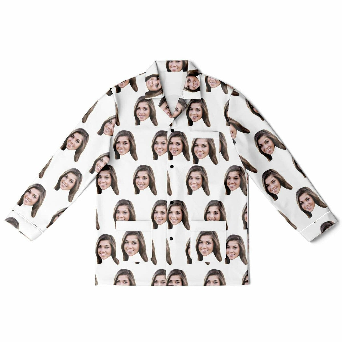 Custom Face Men's Satin Pajamas
