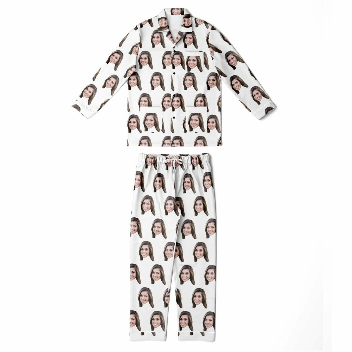Custom Face Men's Satin Pajamas