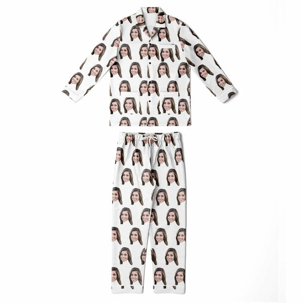 Custom Face Men's Satin Pajamas