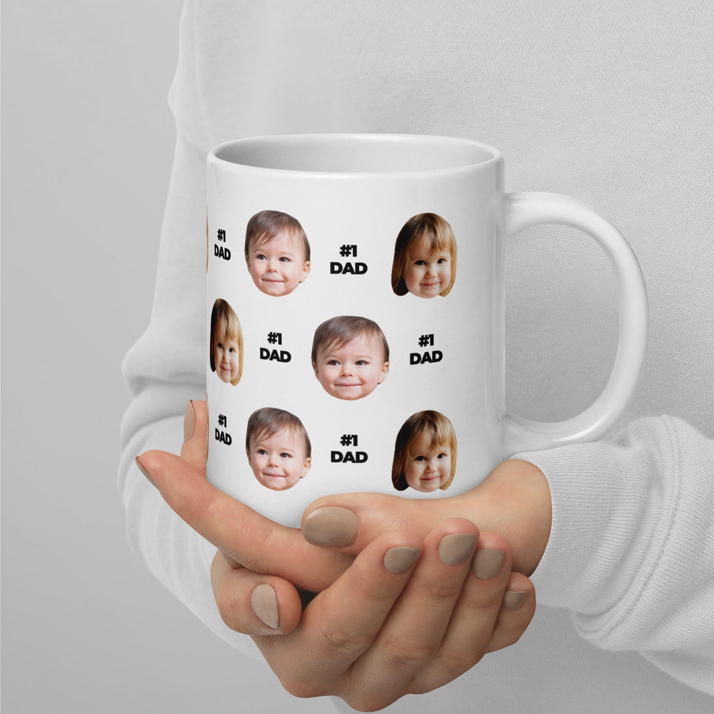 Custom Face Number 1 Dad Mug