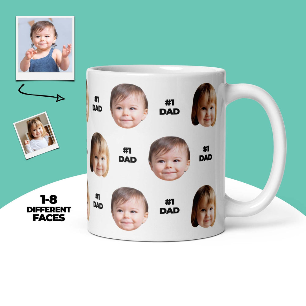 Custom Face Number 1 Dad Mug