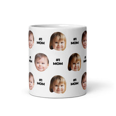 Custom Face Number 1 Mom Mug
