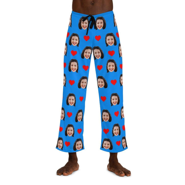 Custom Face Pajama Heart Prints
