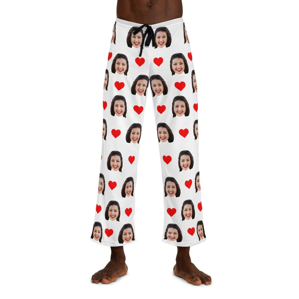 Custom Face Pajama Heart Prints