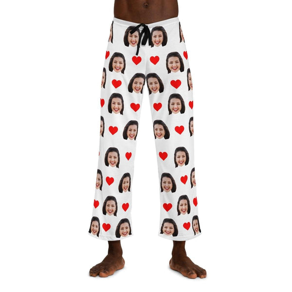 Custom Face Pajama Heart Prints