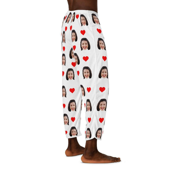 Custom Face Pajama Heart Prints
