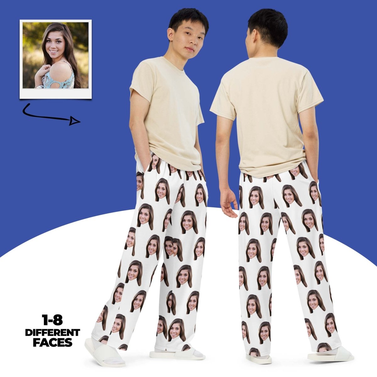 Custom Face Pajama Pants Personalized Photo Pajamas Main image