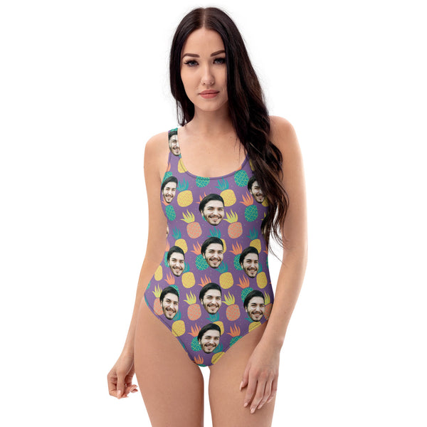 Custom Face Pineapple Swimsuit