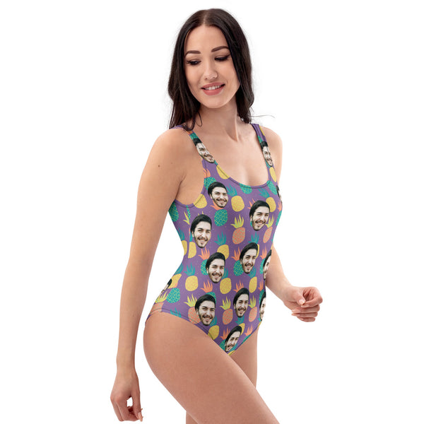 Custom Face Pineapple Swimsuit