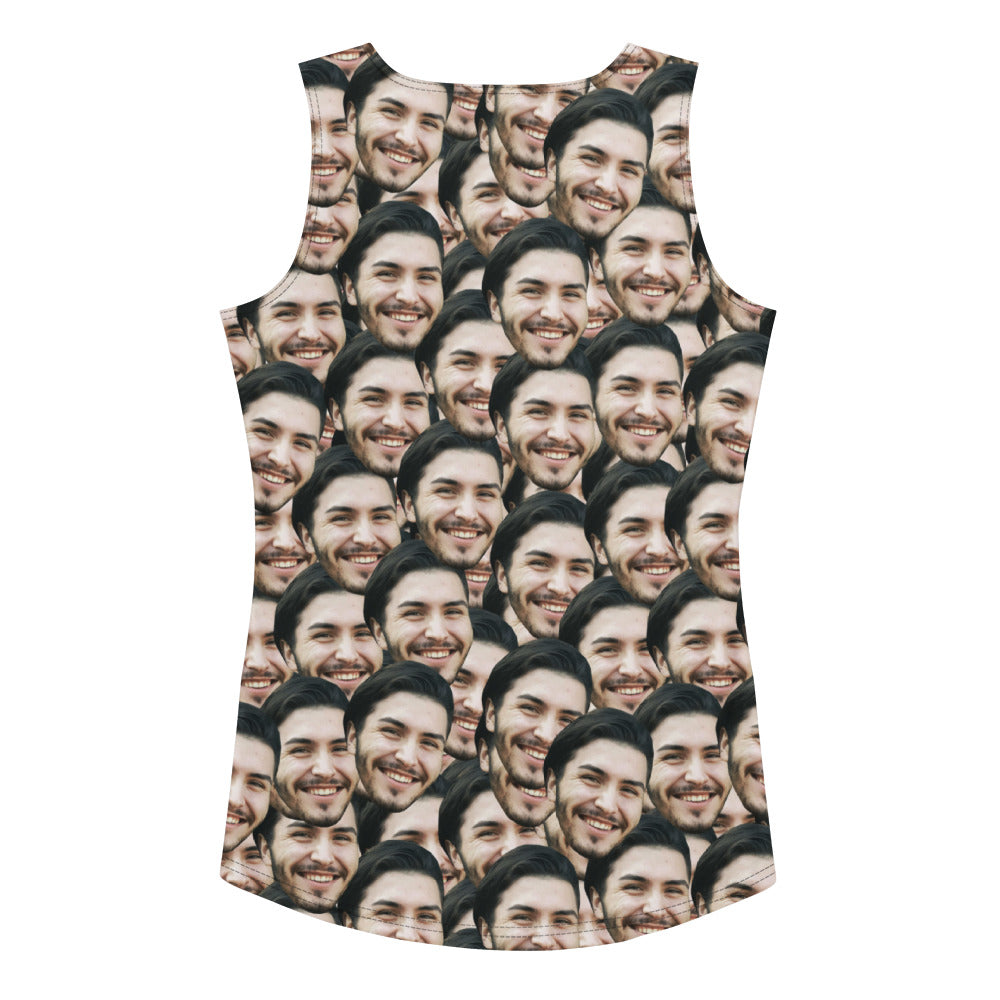 Custom Face Print Women's Tank Top