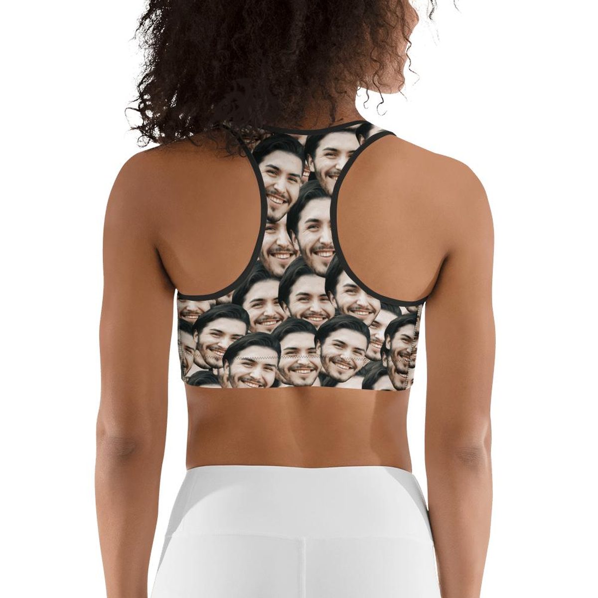 Custom Faces Sports Bra Secondary image
