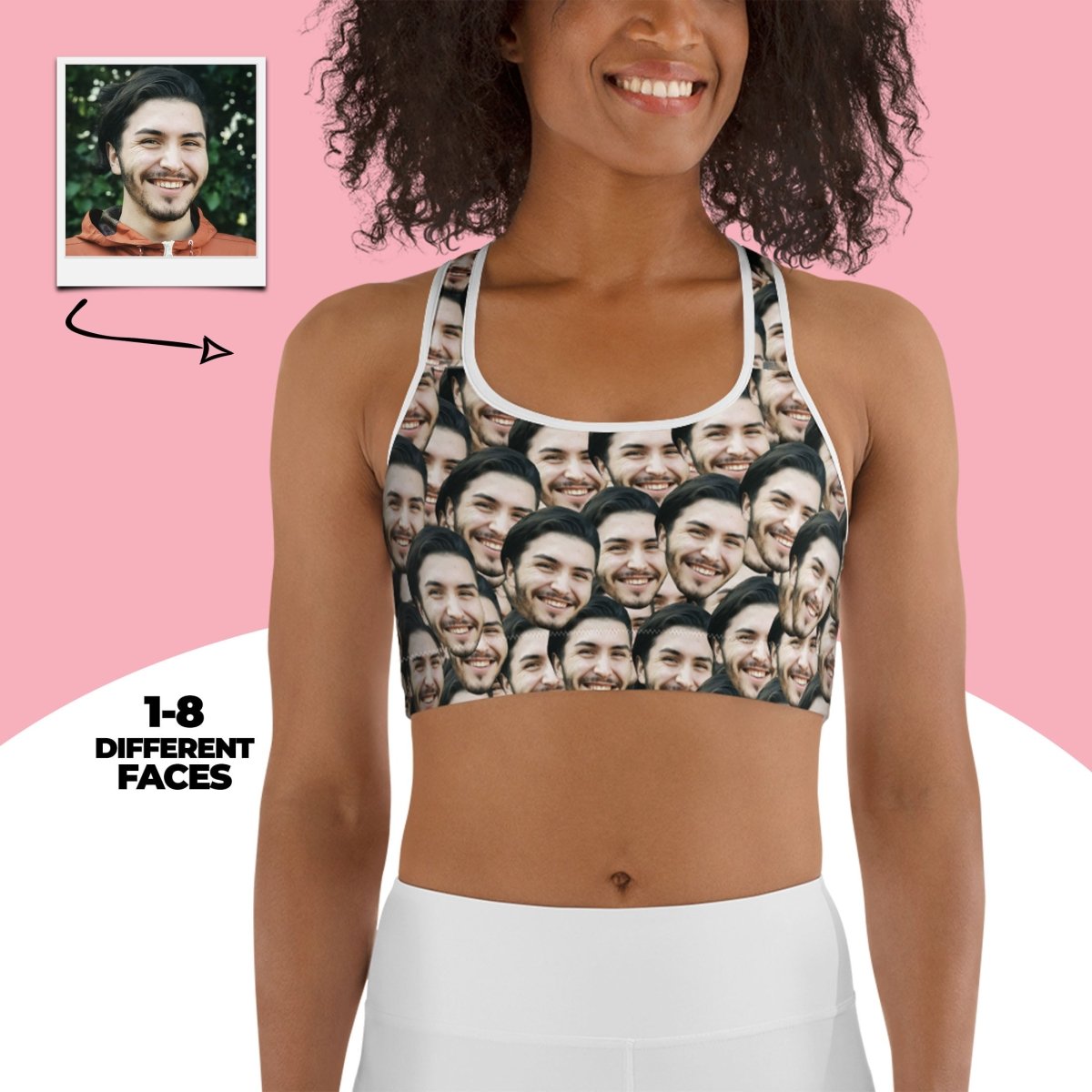 Custom Faces Sports Bra Main image