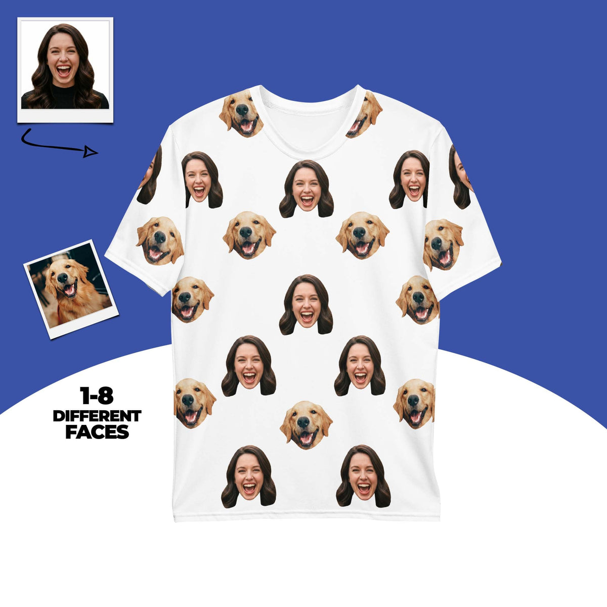 Custom Face T-shirt All Over Print Main image