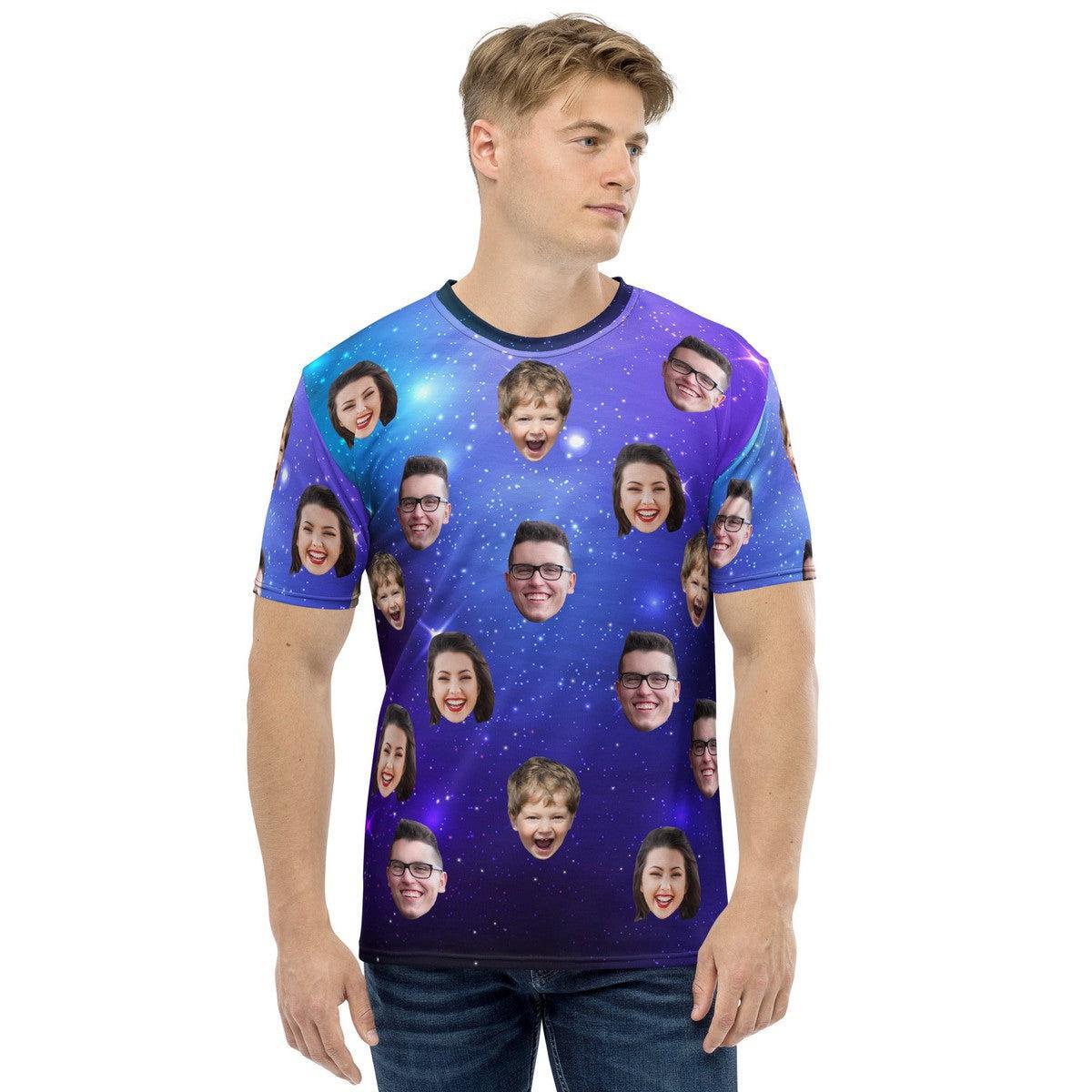 Custom Face T-Shirt Starry Background Main image