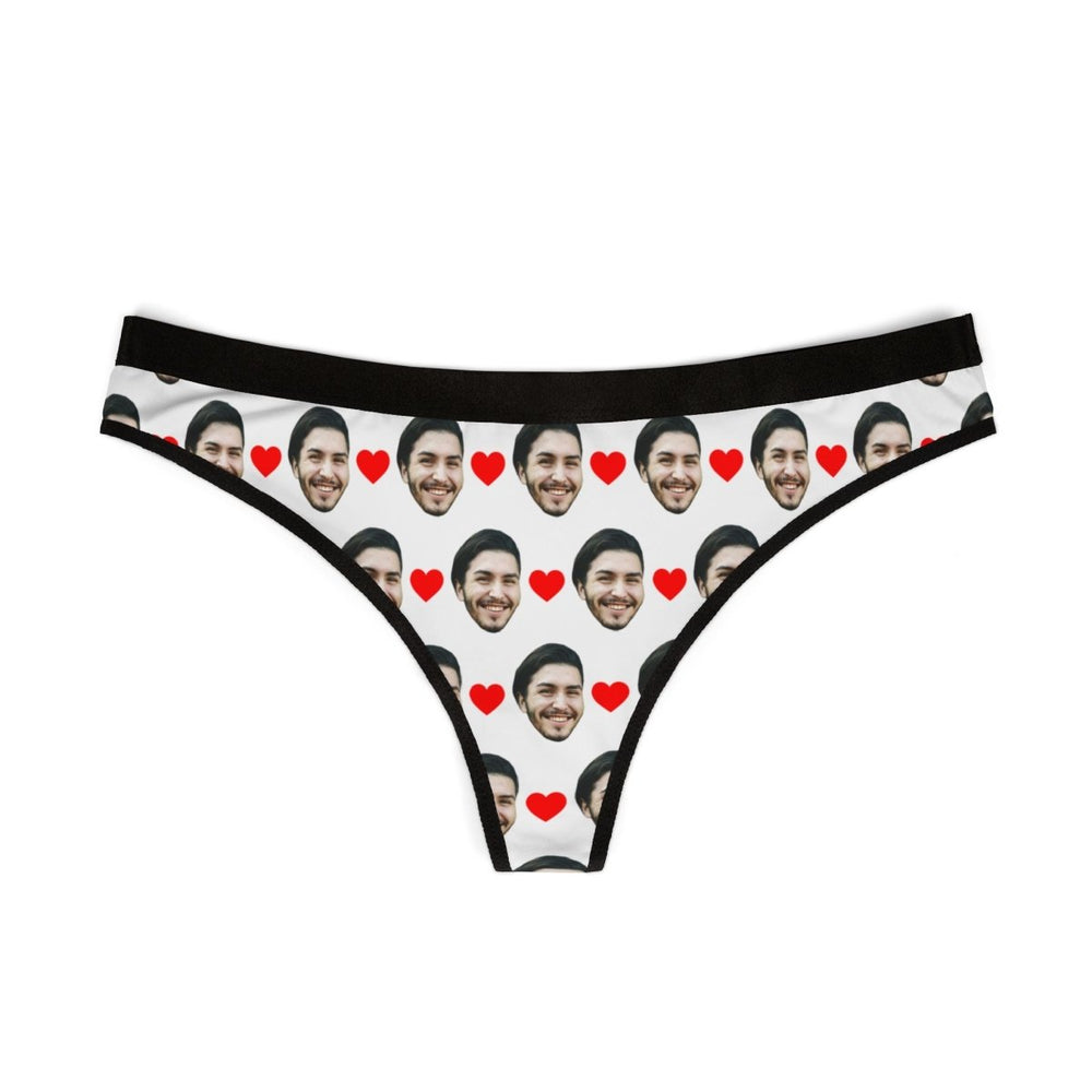 Custom Face Thong With Hearts