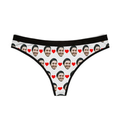 Custom Face Thong With Hearts