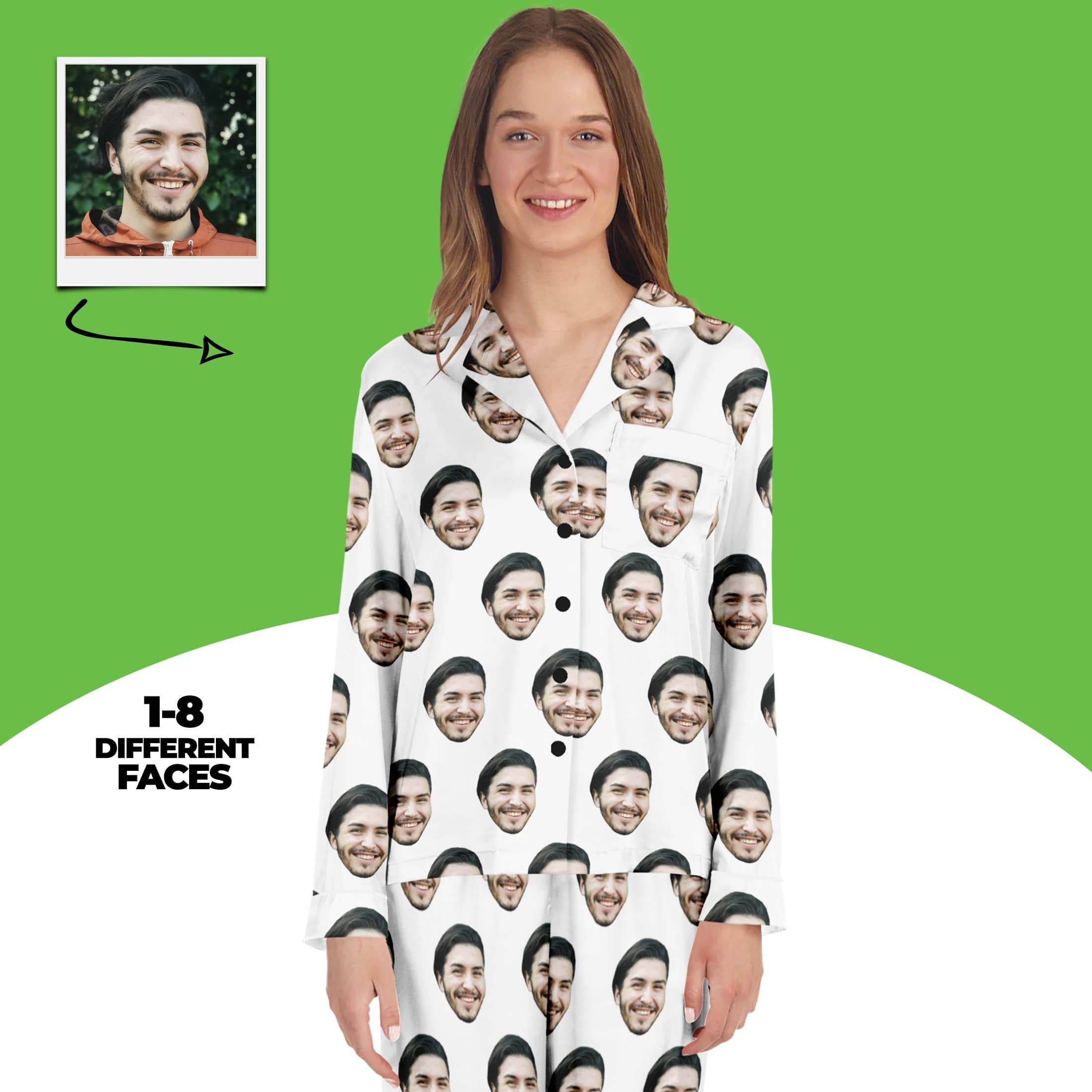 Custom Face Women's Satin Pajamas Main image