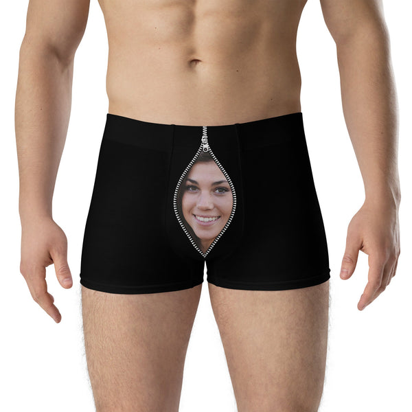 Custom Face Zipper Boxers