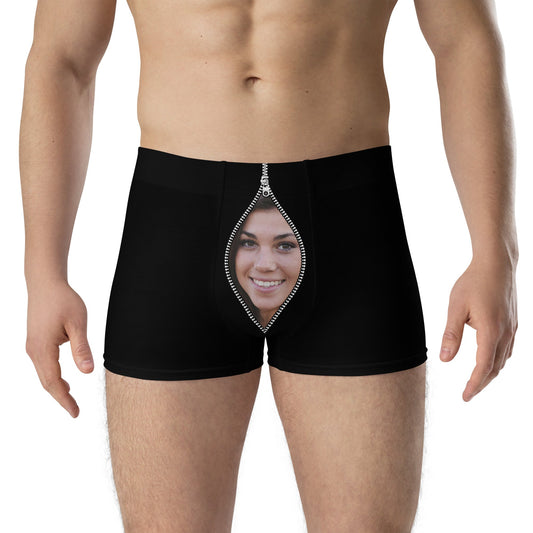 Custom Face Zipper Boxers