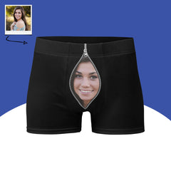 Custom Face Zipper Boxers