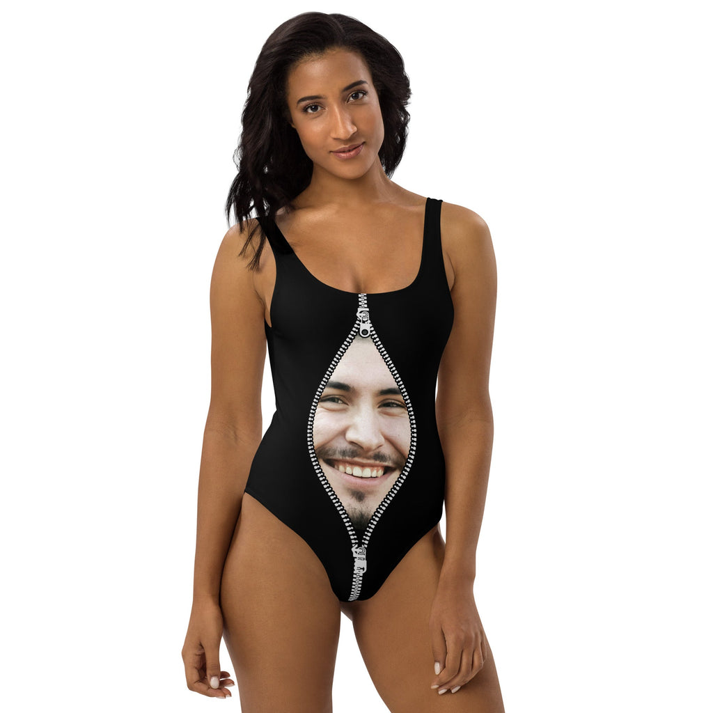 Custom Face Zipper Swimsuit