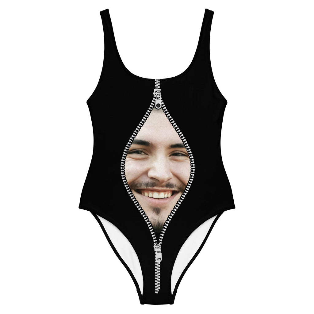 Custom Face Zipper Swimsuit