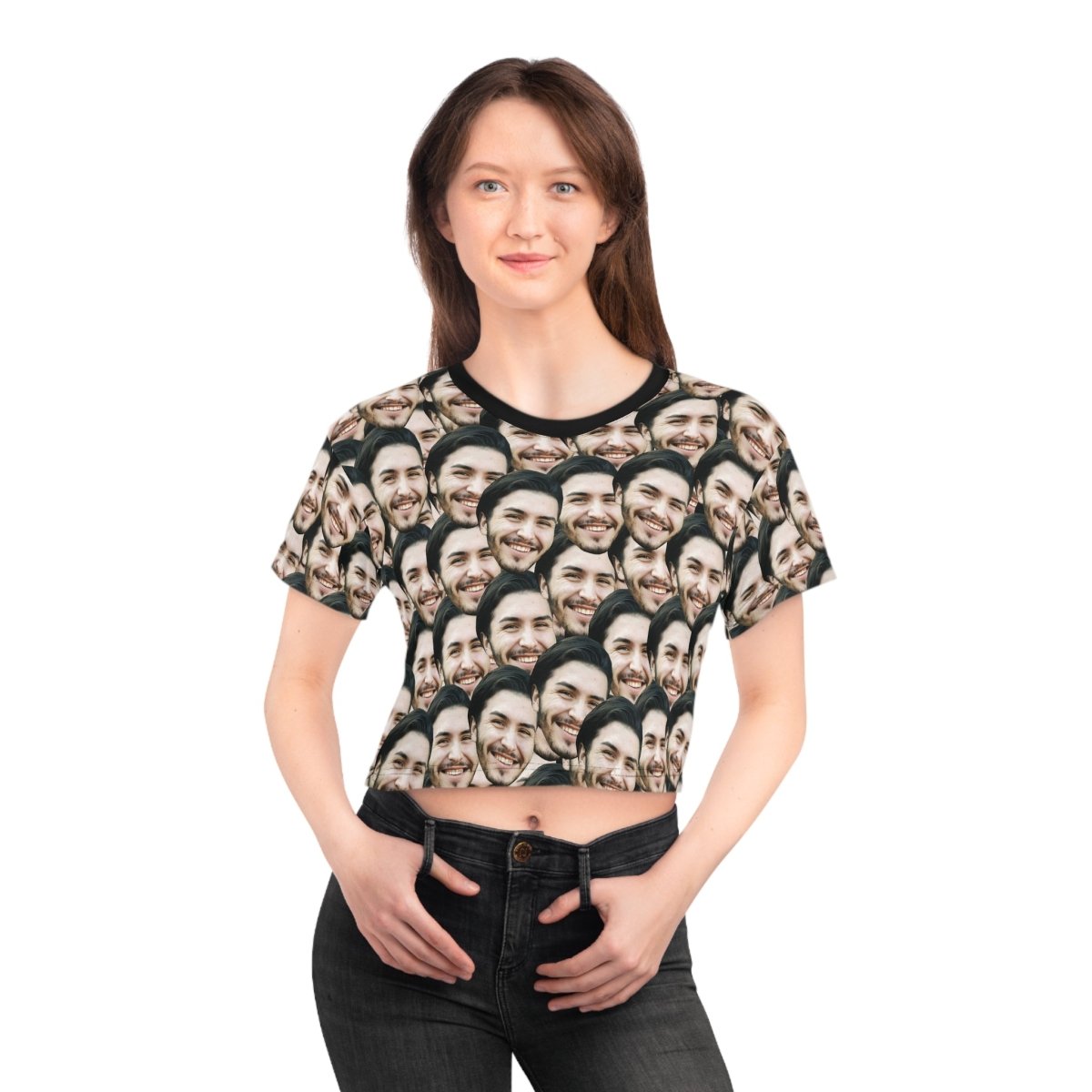 Custom Faces Crop Tee