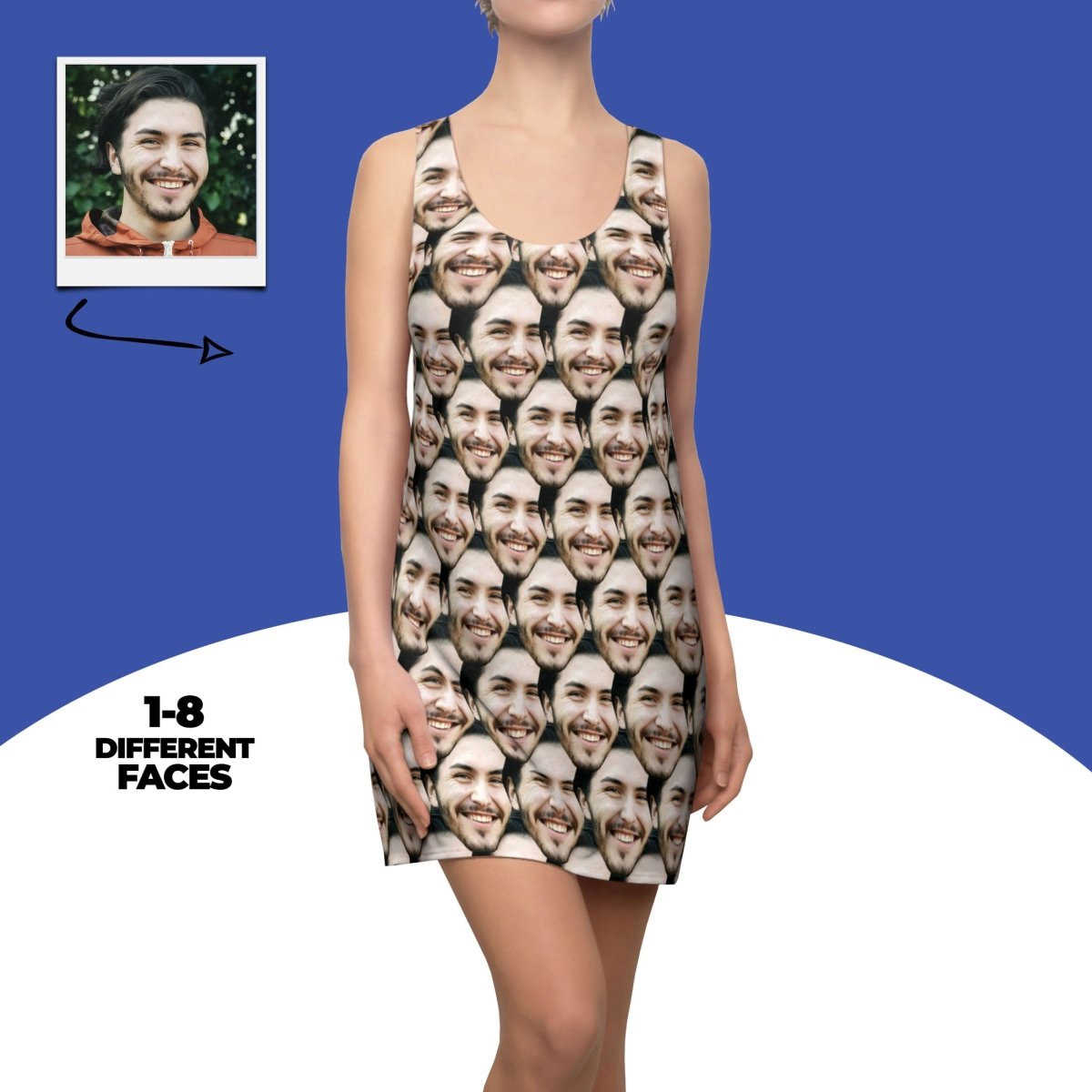 Custom Faces Racerback Dress Main image