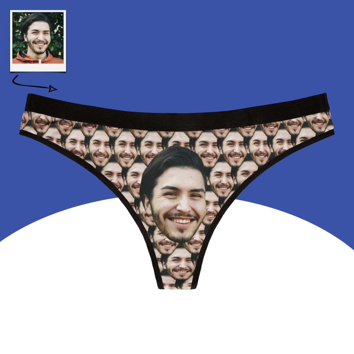 Custom Faces Thong Main image