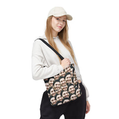 Custom Faces Tote Bag Personalized Photo Tote Bag