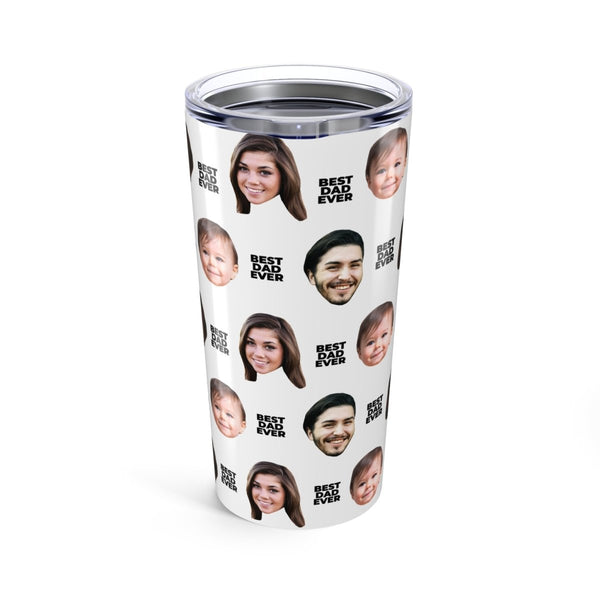 Custom Best Dad Ever Face Tumbler