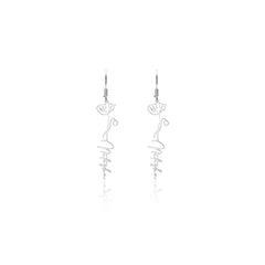 Custom Floral Earrings Hoop