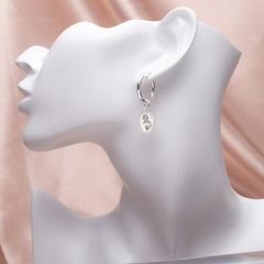 Custom Floral Signet Earrings