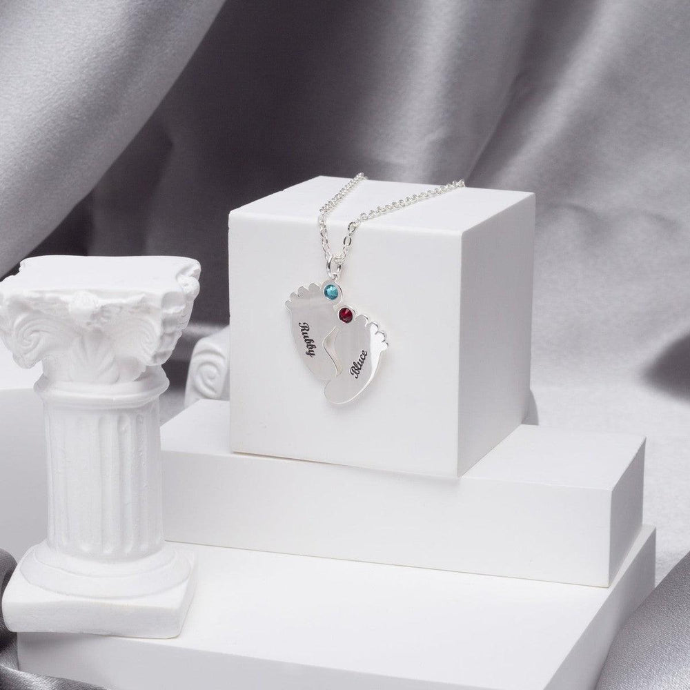 Custom Footprint Necklace