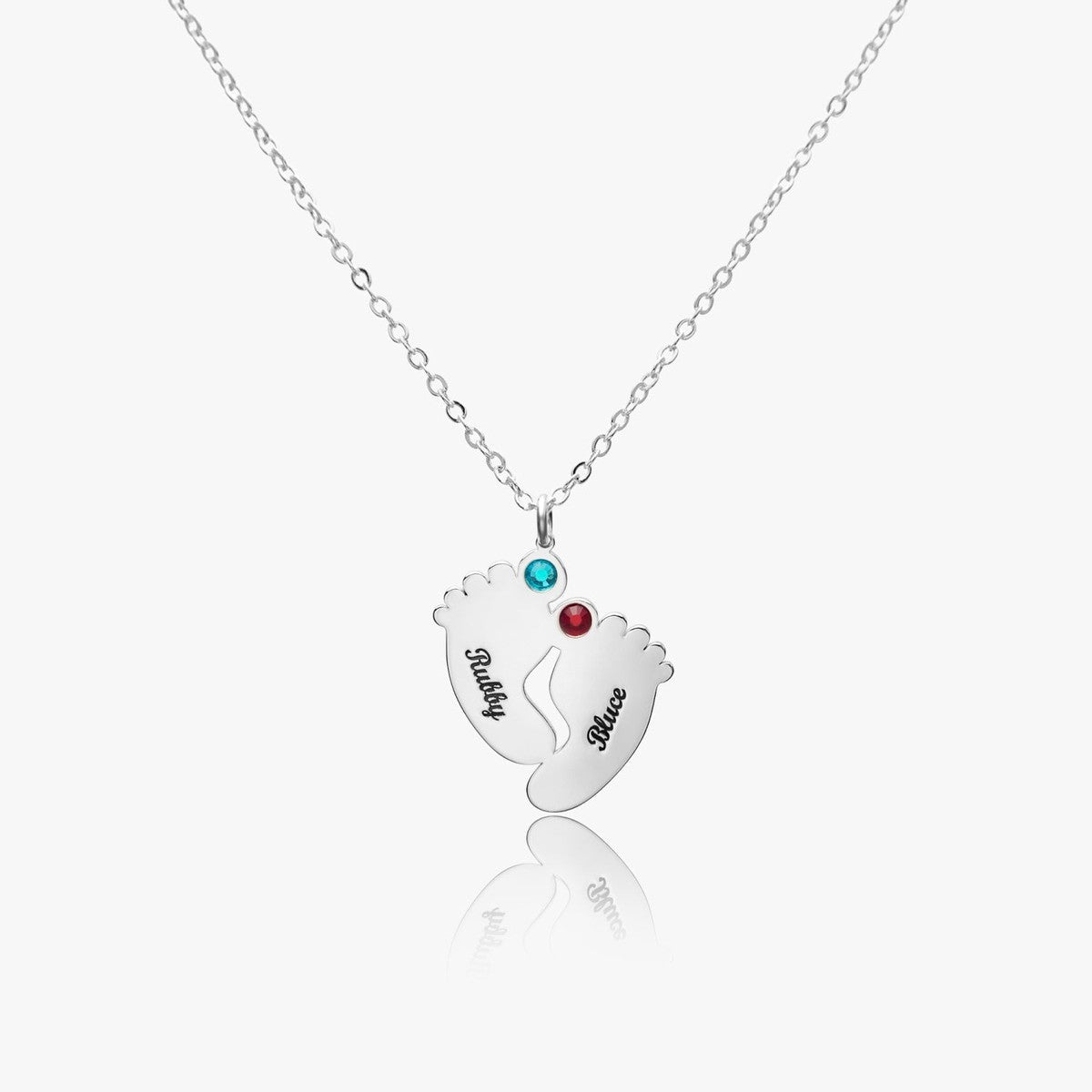 Custom Footprint Necklace Main image