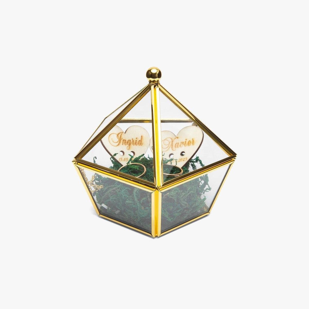 Custom Geometric Pentagon Ring Box Secondary image