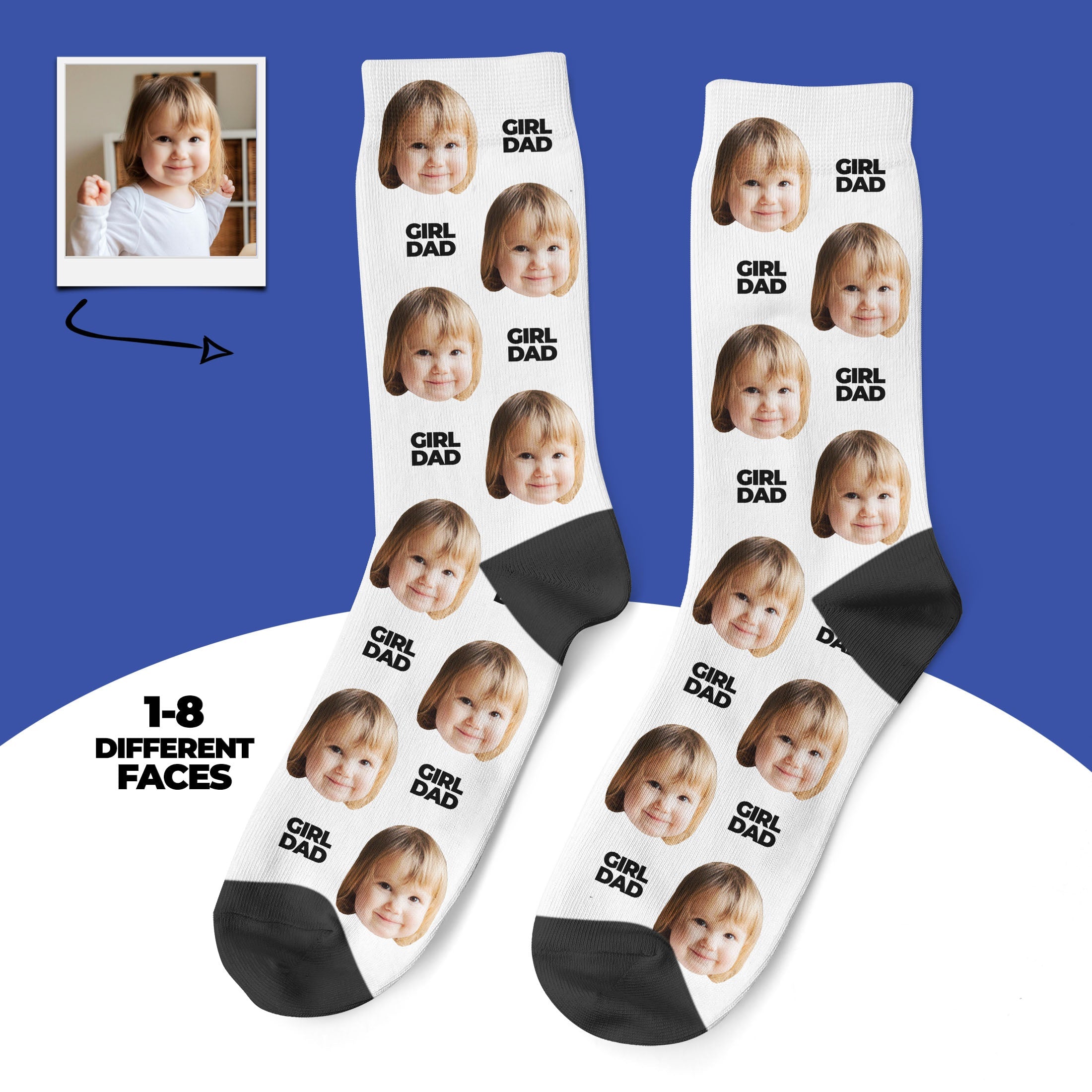 Custom Girl Dad Socks Main image