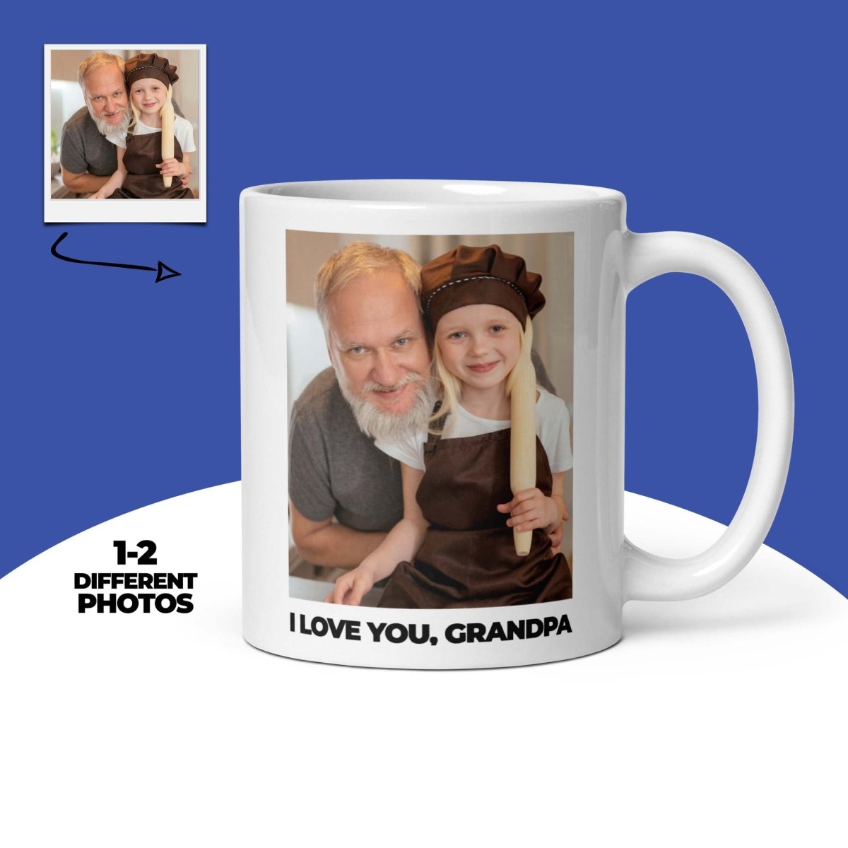 Custom Grandpa Photo Mug Main image