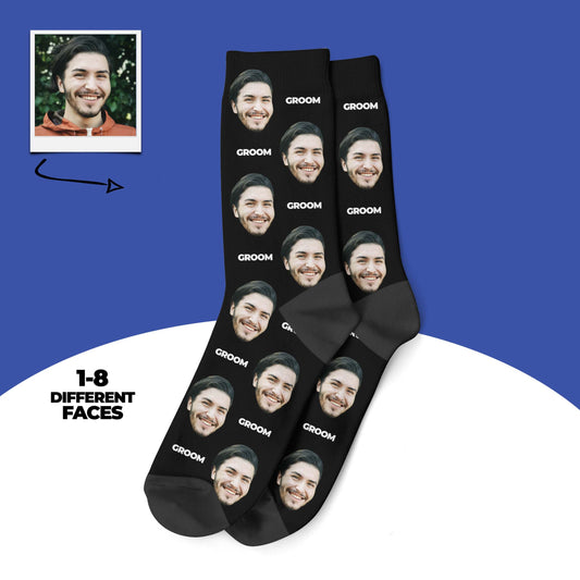 Custom Groom Socks