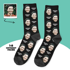 Custom Groomsman Face Socks