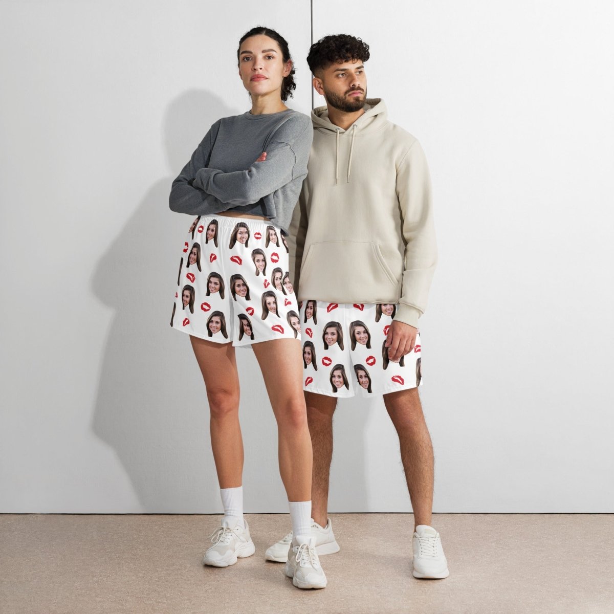 Custom Kiss Face Shorts
