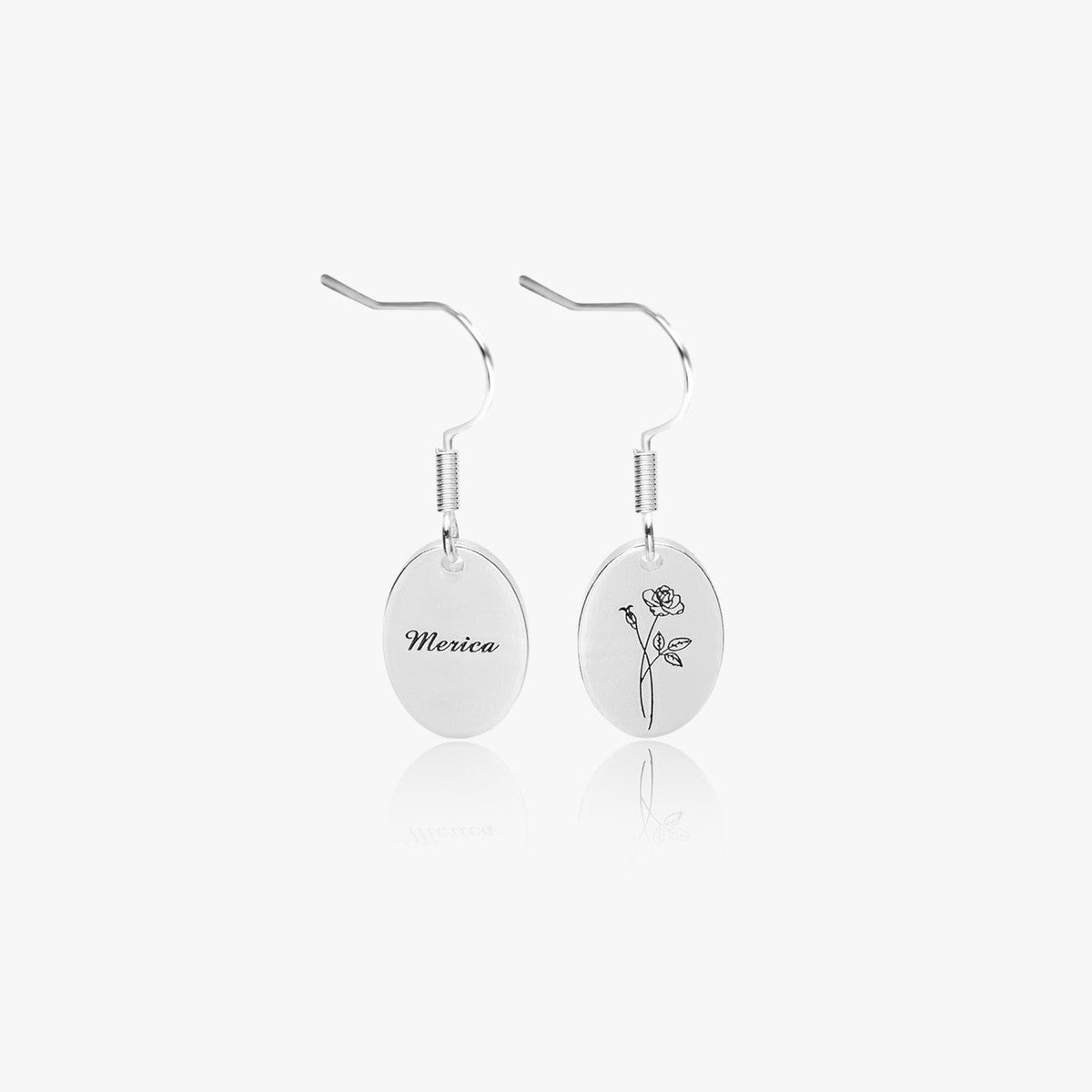 Custom Minimalist Rose Earrings Main image