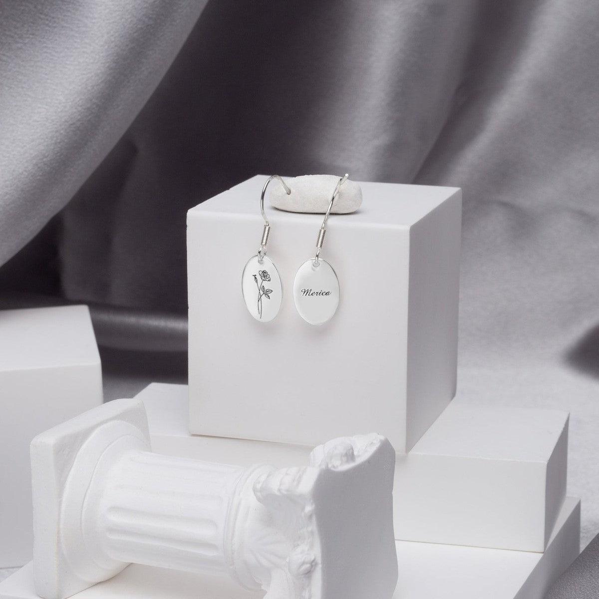 Custom Minimalist Rose Earrings