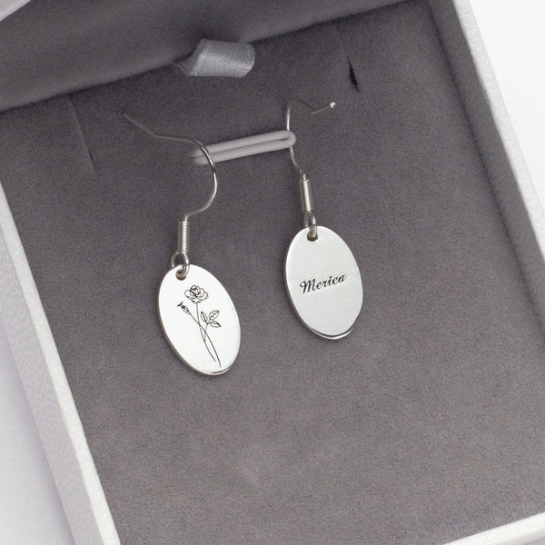 Custom Minimalist Rose Earrings